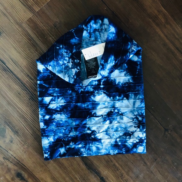 BEBE BLUE TIE DYE BANDAGE KNIT SKIRT P / S NWT 🔥 - Picture 2 of 3